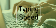 Typing speed